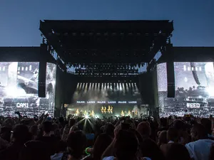 Major Lazer Rocks Robe at Coachella
