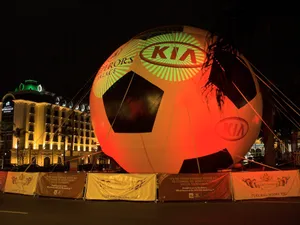 Robe Lights World's Largest Football