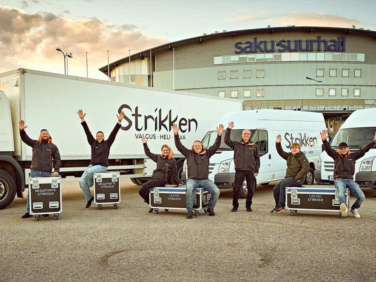 Strikken Helps deliver Covid-19 Tests And Lights the Sky in Estonia