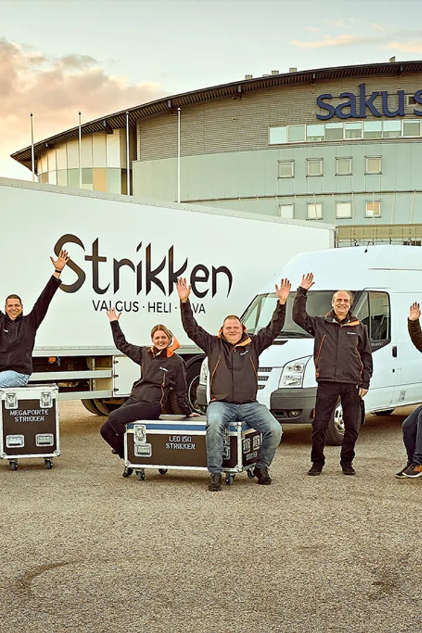 Strikken Helps deliver Covid-19 Tests And Lights the Sky in Estonia