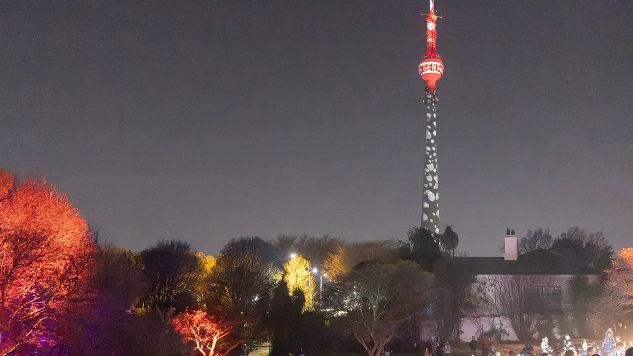 Robe Lights up Sentech Tower for Brixton Light Festival