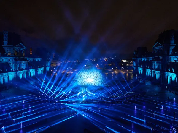 Robe Lighting the Louvre for David Guetta