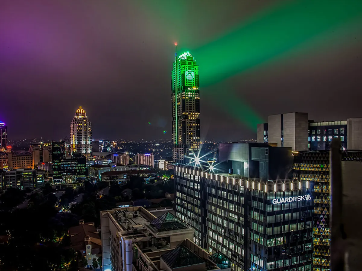 Lighting the Tallest Building in Africa for Xbox launch