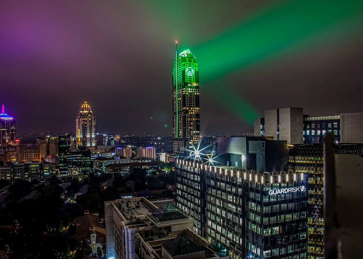 Lighting the Tallest Building in Africa for Xbox launch