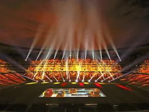 BMFLs Light FNB Stadium for Daimler Trucks & Buses Event