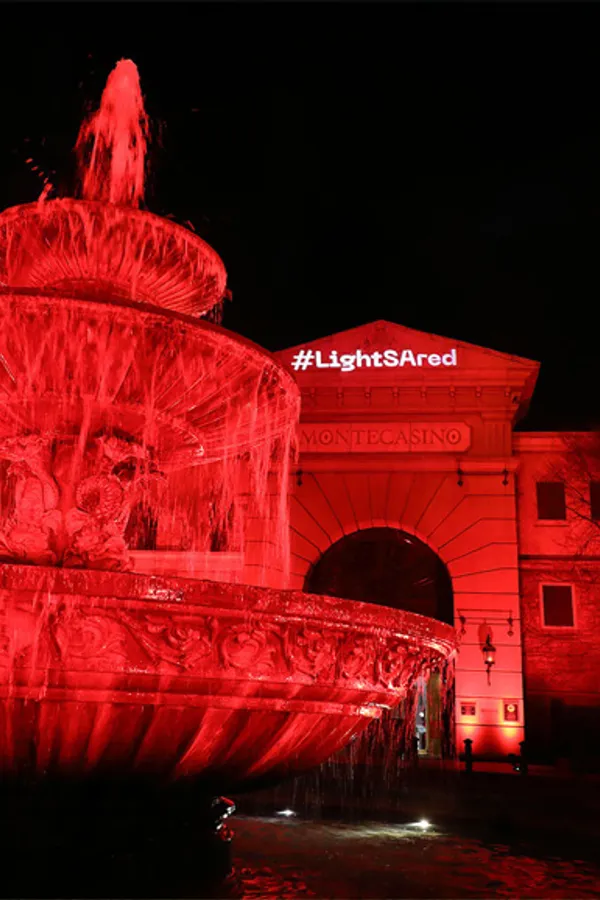 Robe at the #LightSARed Campaign