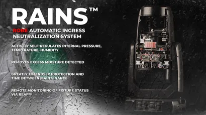 RAINS™ – Robe Automatic Ingress Protection System