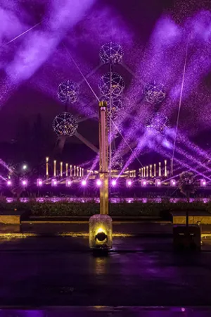 Laser Lights show in Brussels  Welcomes 2021