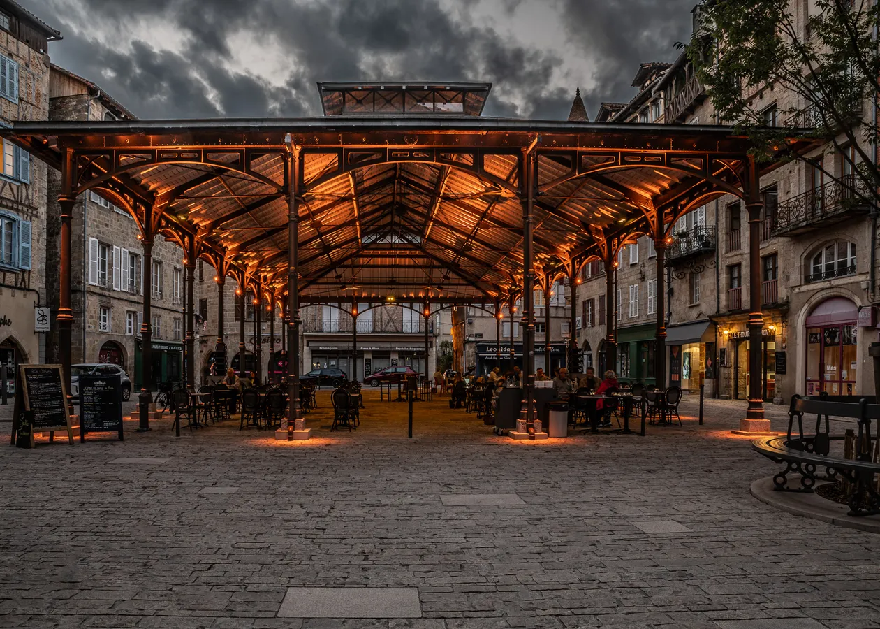 La halle de Figeac en Anolis