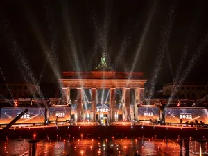 Silvester 2022 am Brandenburger Tor mit Robe